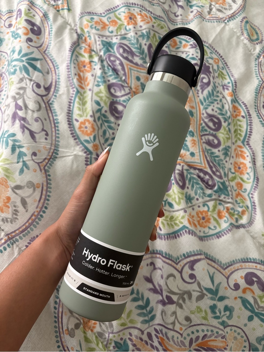 Hydro Flask Sage Green Stainless Steel Bottle 24oz